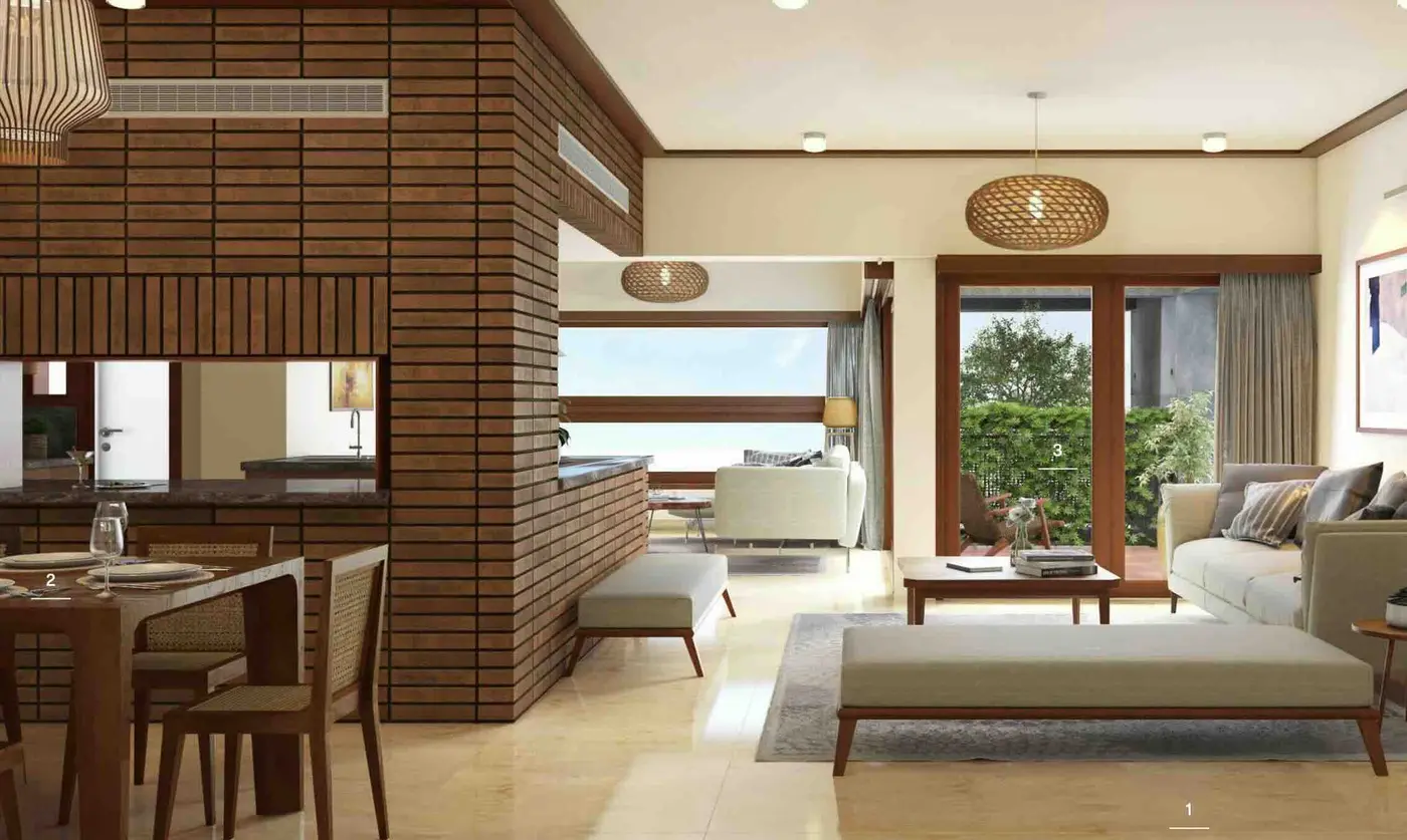 Interior living room render, Butterfly of Dreams apartment